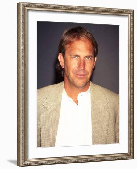 Actor Kevin Costner at Film Premiere of His "Tin Cup"-Dave Allocca-Framed Premium Photographic Print