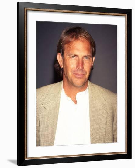Actor Kevin Costner at Film Premiere of His "Tin Cup"-Dave Allocca-Framed Premium Photographic Print