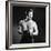 Actor Kirk Douglas in a Boxing Pose-Allan Grant-Framed Premium Photographic Print