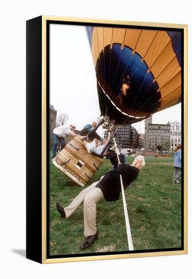 Actor Leslie Nielsen in Oslo for Release of His Film Naked Gun 33 1/3: the Final Insult May 1994-null-Framed Stretched Canvas