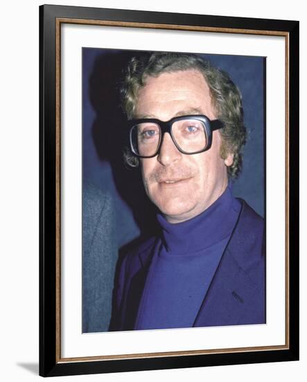 Actor Michael Caine-David Mcgough-Framed Premium Photographic Print