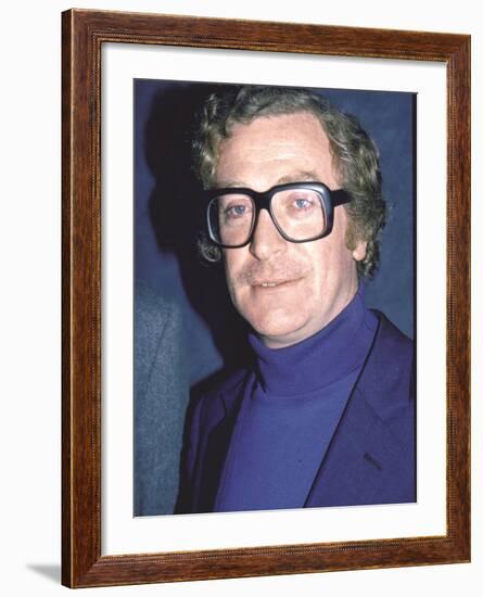 Actor Michael Caine-David Mcgough-Framed Premium Photographic Print