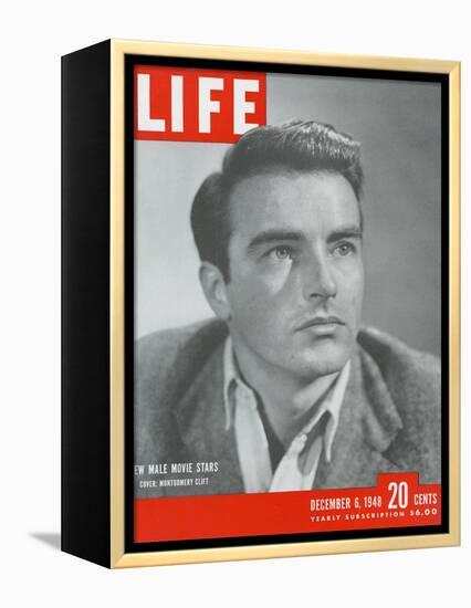 Actor Montgomery Clift, December 6, 1948-Bob Landry-Framed Premier Image Canvas