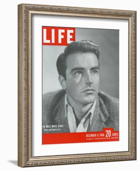 Actor Montgomery Clift, December 6, 1948-Bob Landry-Framed Photographic Print