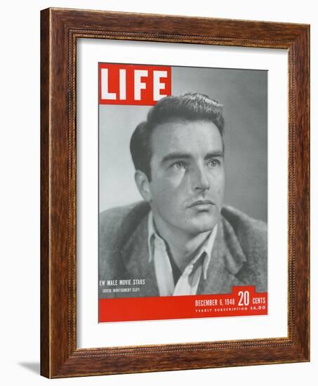 Actor Montgomery Clift, December 6, 1948-Bob Landry-Framed Photographic Print