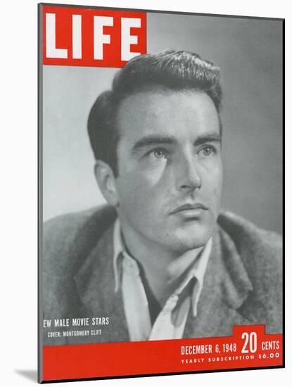 Actor Montgomery Clift, December 6, 1948-Bob Landry-Mounted Photographic Print
