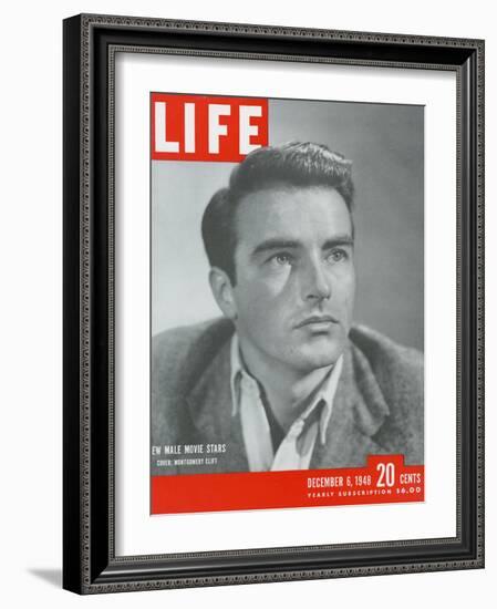 Actor Montgomery Clift, December 6, 1948-Bob Landry-Framed Photographic Print