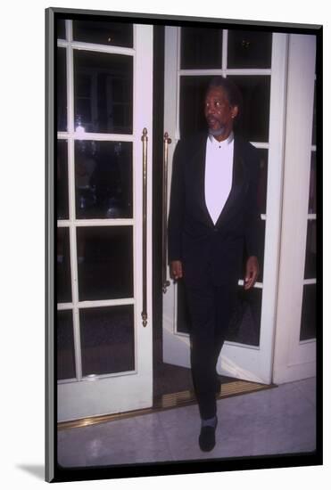 Actor Morgan Freeman Standing Near Doorway at Rita Moreno Tribute Held at Beverly Wilshire Hotel-Mirek Towski-Mounted Photographic Print