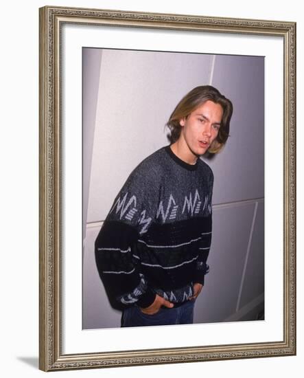 Actor River Phoenix-David Mcgough-Framed Premium Photographic Print