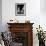 Actor Robert Redford and Family Lounging in Living Room of His House-John Dominis-Framed Premium Photographic Print displayed on a wall