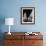 Actor Robert Redford and Family Lounging in Living Room of His House-John Dominis-Framed Premium Photographic Print displayed on a wall