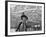 Actor Robert Redford Exercising One of His Eight Saddle Horses on His Remote Mountain Ranch-John Dominis-Framed Premium Photographic Print