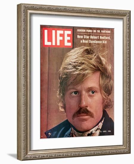 Actor Robert Redford, February 6, 1970-John Dominis-Framed Photographic Print