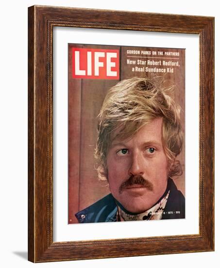 Actor Robert Redford, February 6, 1970-John Dominis-Framed Photographic Print