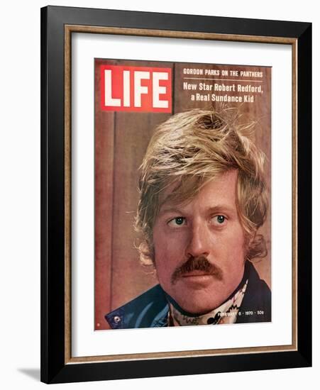 Actor Robert Redford, February 6, 1970-John Dominis-Framed Photographic Print