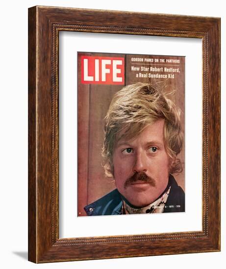 Actor Robert Redford, February 6, 1970-John Dominis-Framed Photographic Print