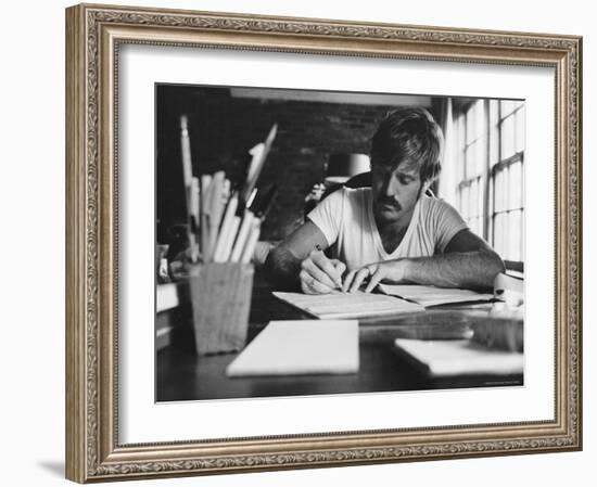 Actor Robert Redford-John Dominis-Framed Premium Photographic Print