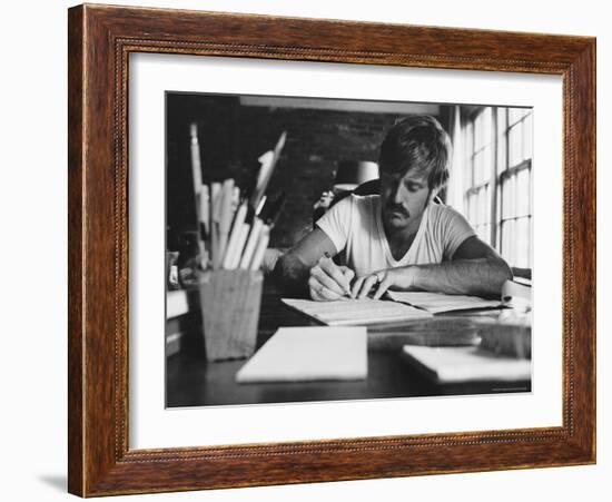 Actor Robert Redford-John Dominis-Framed Premium Photographic Print