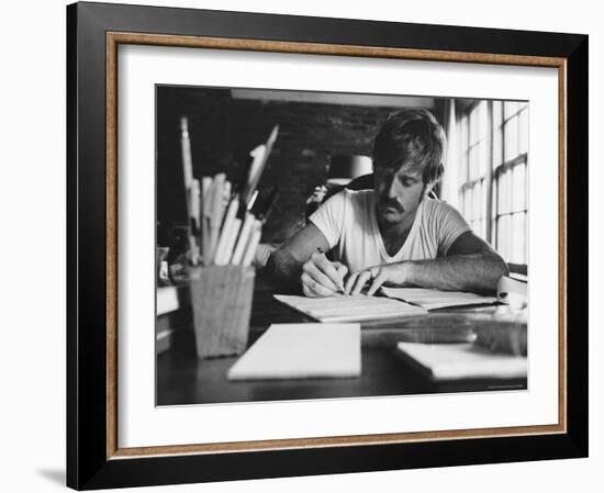 Actor Robert Redford-John Dominis-Framed Premium Photographic Print