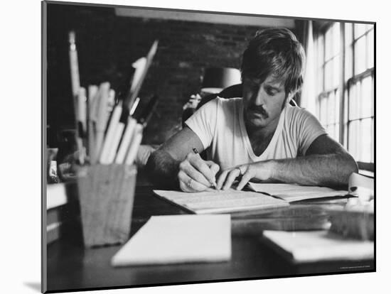 Actor Robert Redford-John Dominis-Mounted Premium Photographic Print