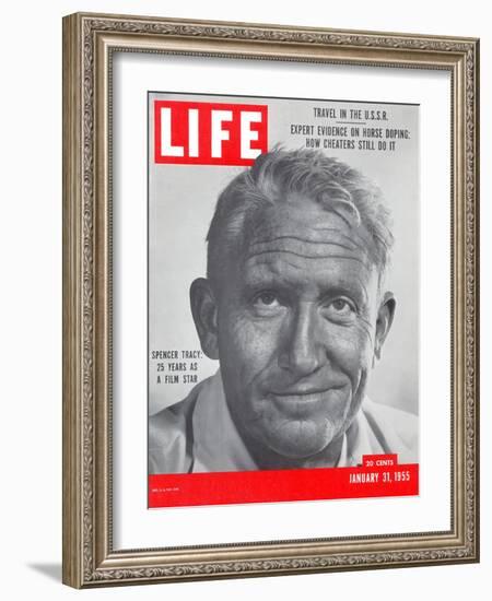 Actor Spencer Tracy, January 31, 1955-J. R. Eyerman-Framed Photographic Print