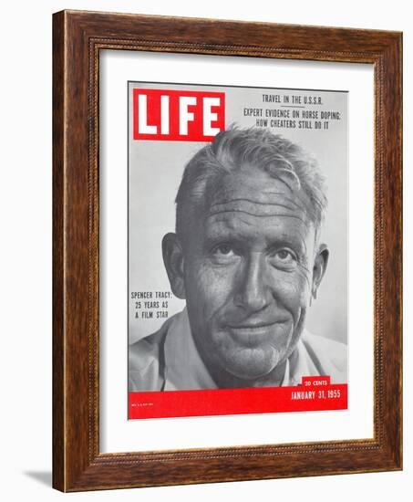 Actor Spencer Tracy, January 31, 1955-J. R. Eyerman-Framed Photographic Print