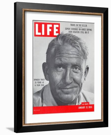 Actor Spencer Tracy, January 31, 1955-J. R. Eyerman-Framed Photographic Print