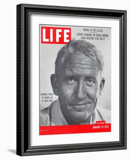 Actor Spencer Tracy, January 31, 1955-J. R. Eyerman-Framed Photographic Print