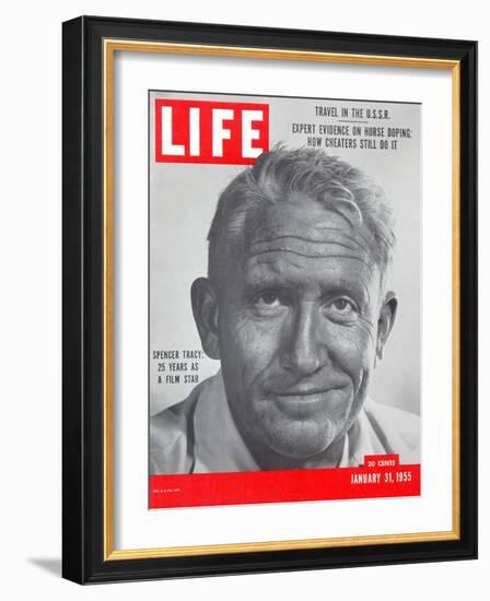 Actor Spencer Tracy, January 31, 1955-J. R. Eyerman-Framed Photographic Print