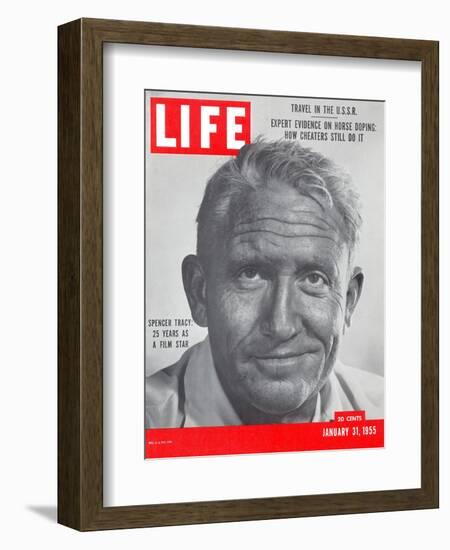 Actor Spencer Tracy, January 31, 1955-J. R. Eyerman-Framed Photographic Print