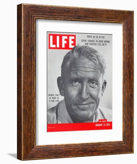 Actor Spencer Tracy, January 31, 1955-J. R. Eyerman-Framed Photographic Print