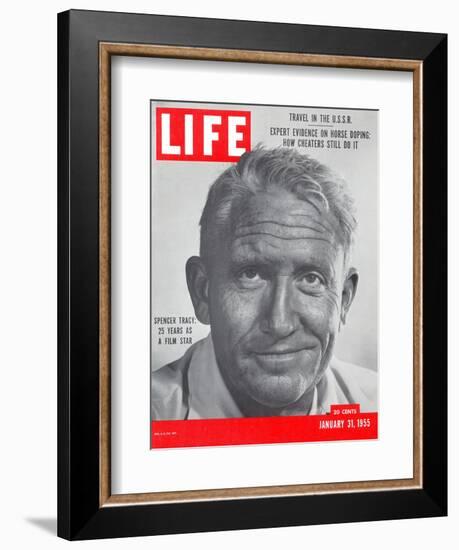 Actor Spencer Tracy, January 31, 1955-J. R. Eyerman-Framed Photographic Print