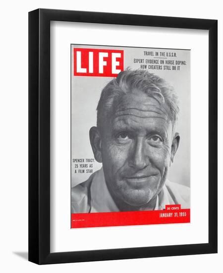 Actor Spencer Tracy, January 31, 1955-J. R. Eyerman-Framed Photographic Print