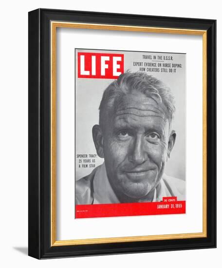 Actor Spencer Tracy, January 31, 1955-J. R. Eyerman-Framed Photographic Print