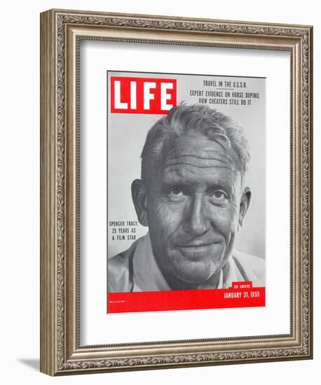 Actor Spencer Tracy, January 31, 1955-J. R. Eyerman-Framed Photographic Print