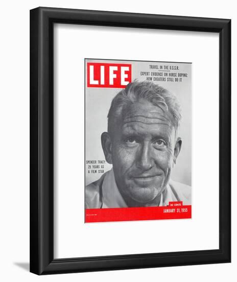 Actor Spencer Tracy, January 31, 1955-J. R. Eyerman-Framed Photographic Print