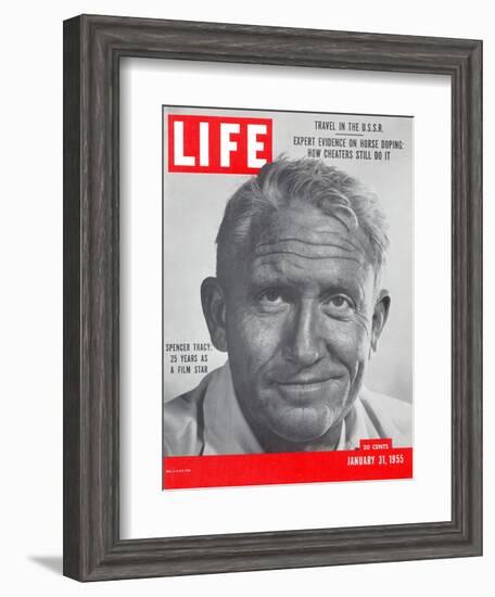 Actor Spencer Tracy, January 31, 1955-J. R. Eyerman-Framed Photographic Print