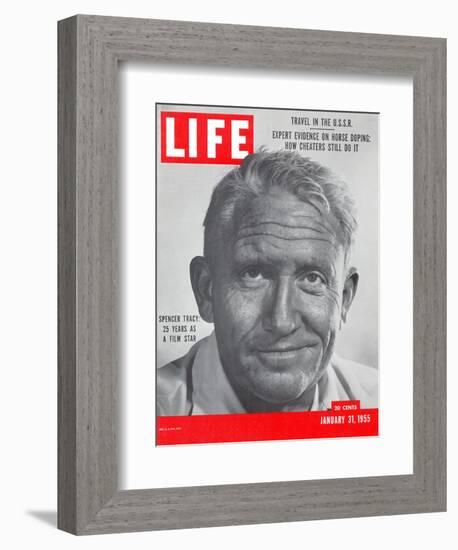 Actor Spencer Tracy, January 31, 1955-J. R. Eyerman-Framed Photographic Print