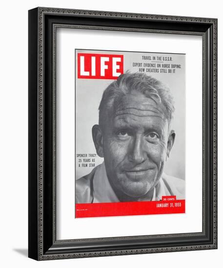 Actor Spencer Tracy, January 31, 1955-J. R. Eyerman-Framed Photographic Print