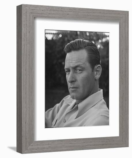 Actor William Holden Looking Serious-Allan Grant-Framed Photographic Print