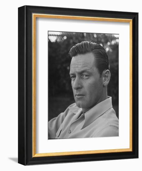 Actor William Holden Looking Serious-Allan Grant-Framed Photographic Print