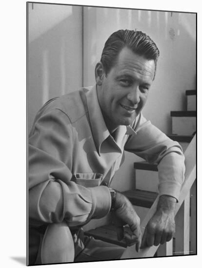 Actor William Holden Smiling for the Camera-Allan Grant-Mounted Premium Photographic Print