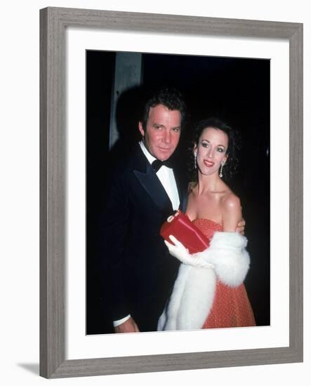 Actor William Shatner and His Wife Marcy Lafferty-null-Framed Premium Photographic Print