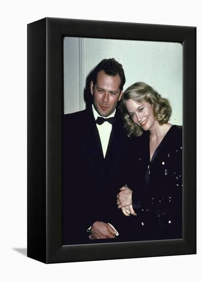 Actors Bruce Willis and Cybill Shepherd-Ann Clifford-Framed Premier Image Canvas