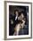 Actors Michael Nader and Joan Collins Sitting in a Car-John Paschal-Framed Premium Photographic Print