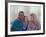 Actors Paul Newman and Joanne Woodward at Home with Their Daughter-Mark Kauffman-Framed Premium Photographic Print