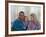 Actors Paul Newman and Joanne Woodward at Home with Their Daughter-Mark Kauffman-Framed Premium Photographic Print