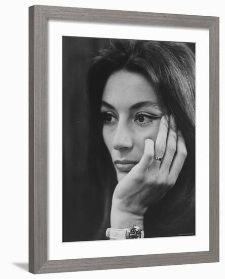 Actress Anouk Aimee-Bill Eppridge-Framed Premium Photographic Print