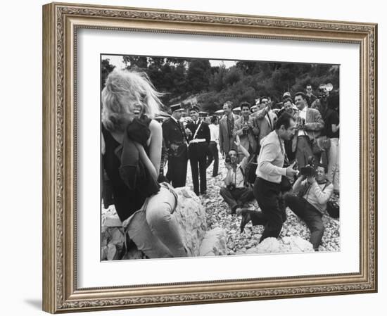 Actress at Cannes Film Festival-Paul Schutzer-Framed Photographic Print