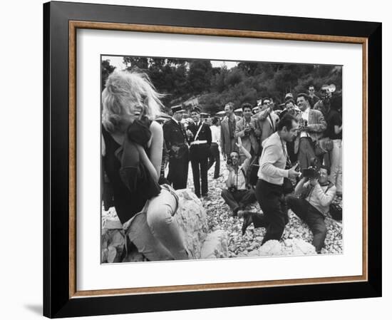 Actress at Cannes Film Festival-Paul Schutzer-Framed Photographic Print